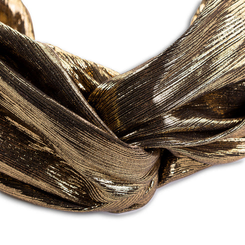 Bandeau cheveux turban mordoré Shanon